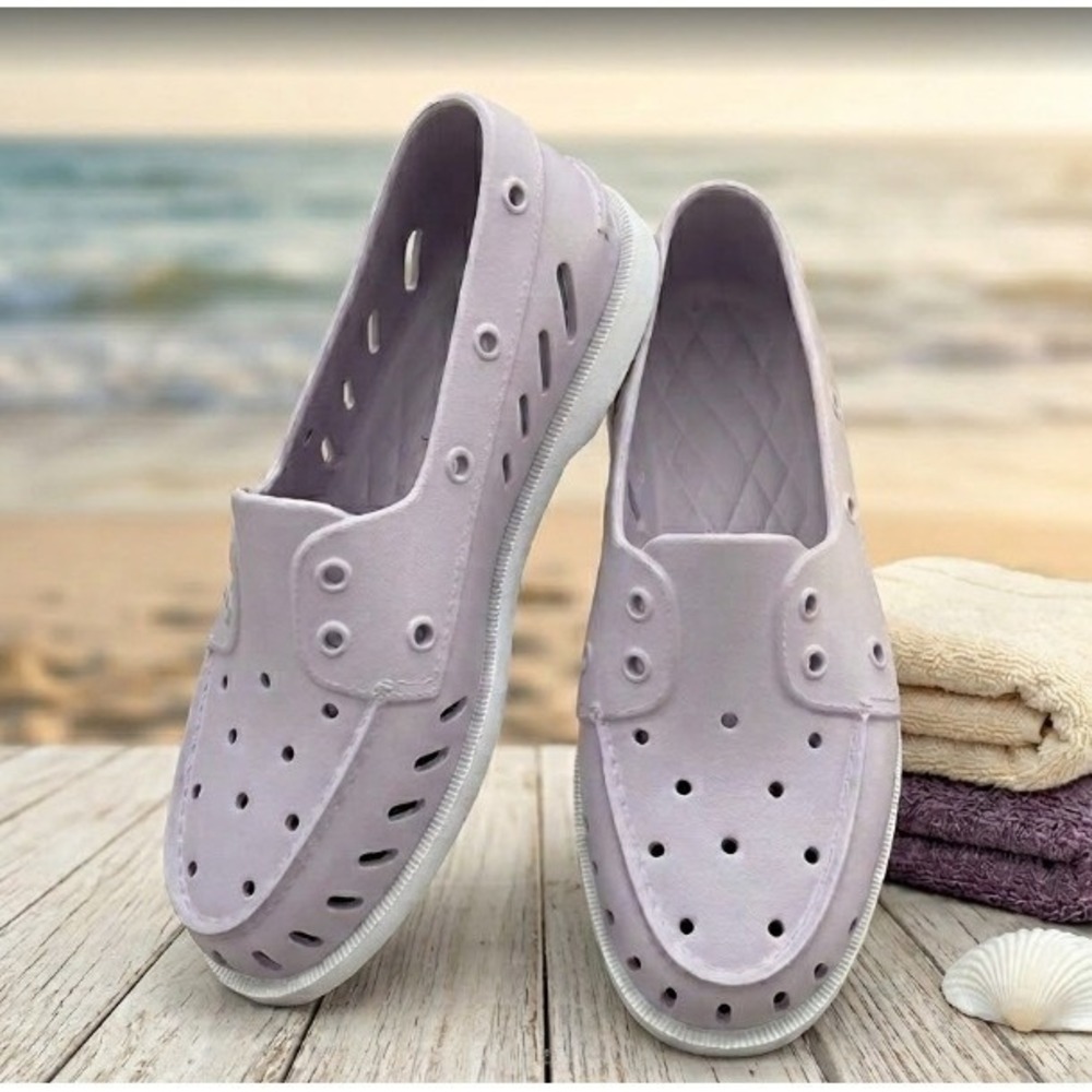 NWOB Sperry Top-Sider Womens A/O Float Boat Shoes Sz 10 Lavender Purple STS87473